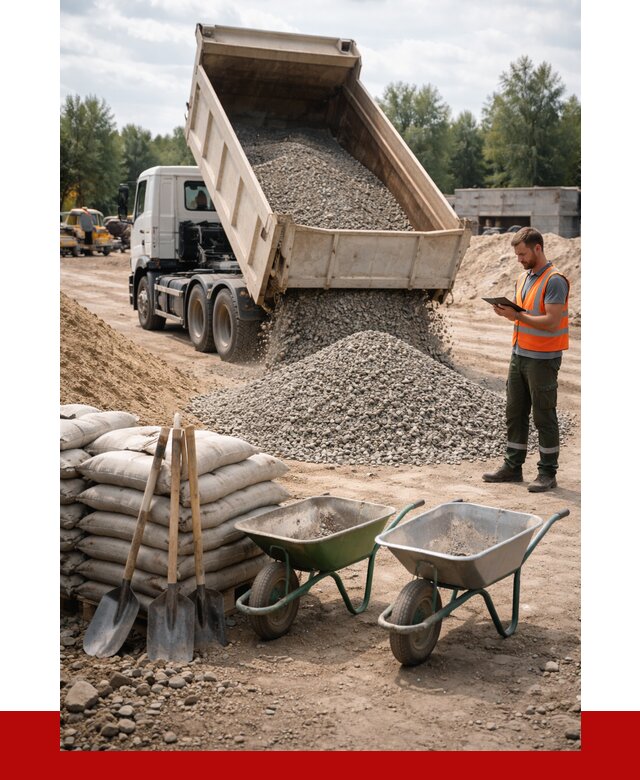 Доставка нерудных материалов в Кисловодске от 1283 руб. | ПРОНЕРУДКсл