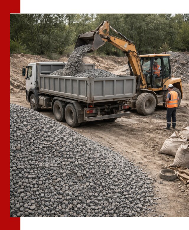 Доставка гравийного щебня в Кисловодске оптом и в розницу