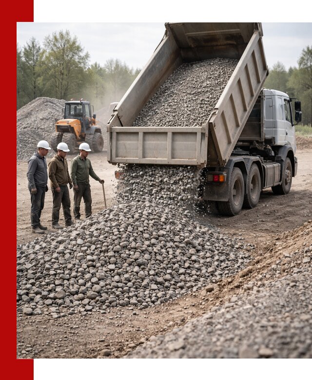 Доставка гравийного щебня фракции 70-120 в Кисловодске