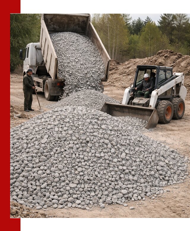 Доставка доломитового щебня в Кисловодске напрямую от карьера