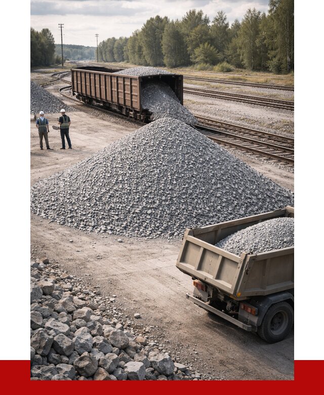 Железнодорожный щебень 20-60 в Кисловодске от 1818 р. | ПРОНЕРУДКсл