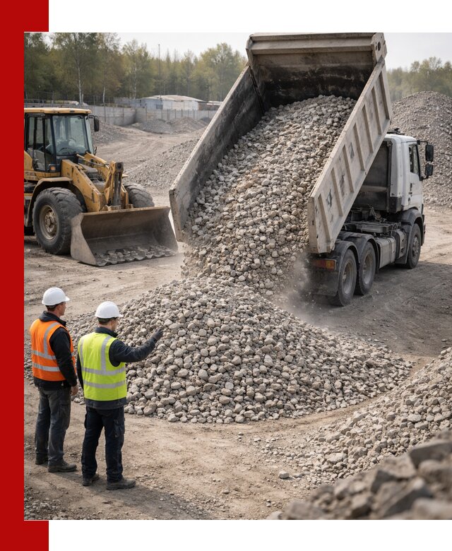 Вторичный щебень фракция 40–70 доставка в Кисловодске