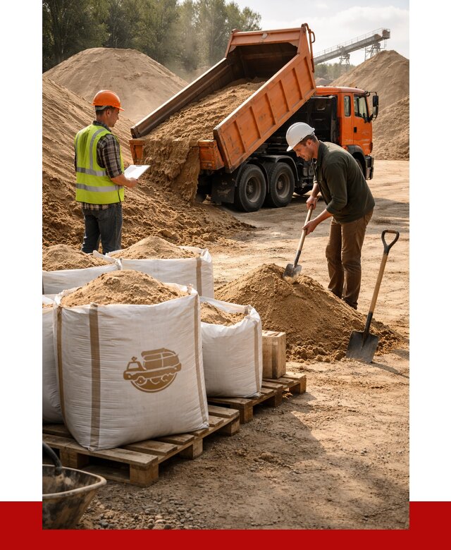 Строительный песок в Кисловодске от 2353 р. с доставкой, ПРОНЕРУДКсл