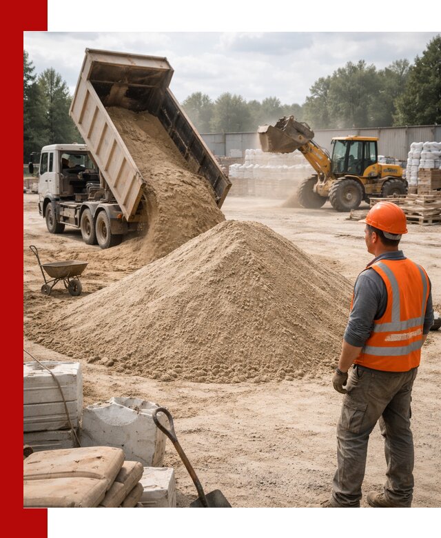 Доставка строительного песка с самосвалом в Кисловодске