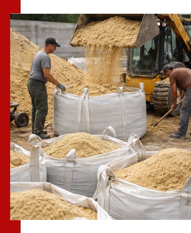 Поставка качественного песка для кладки в Кисловодске