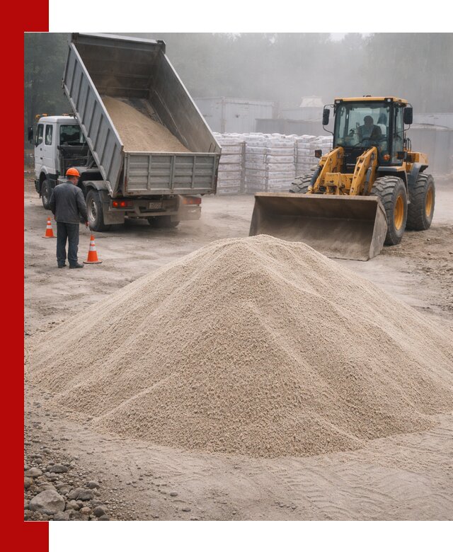 Кварцевый песок фракция 0–8 для стройработ в Кисловодске