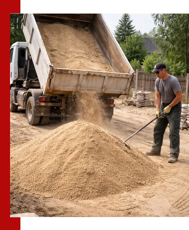 Доставка сухого песка самосвалами в Кисловодске