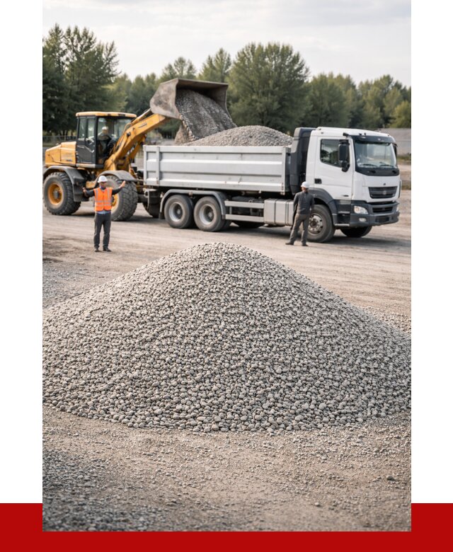 Купить мытый гравий в Кисловодске от 3743 р, доставка ПРОНЕРУДКсл