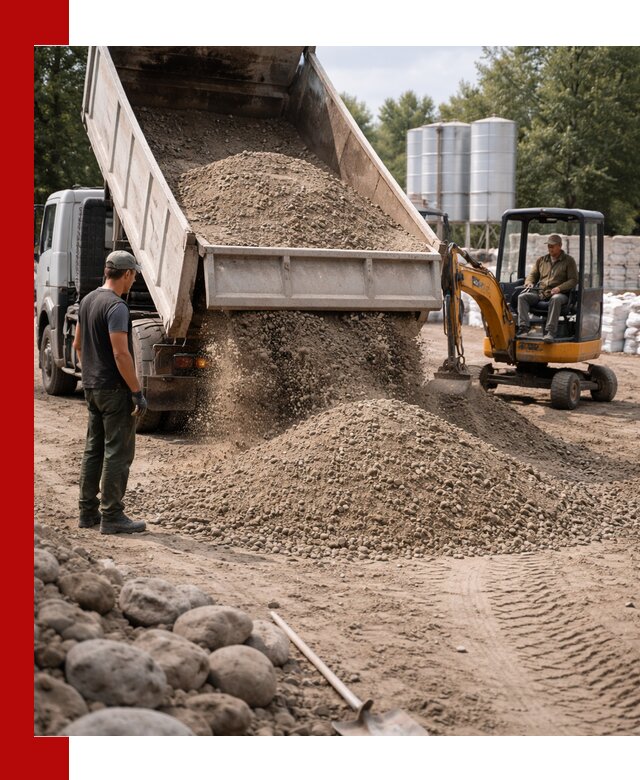 Доставка ПГС С3 в Кисловодске самосвалами и миксерами