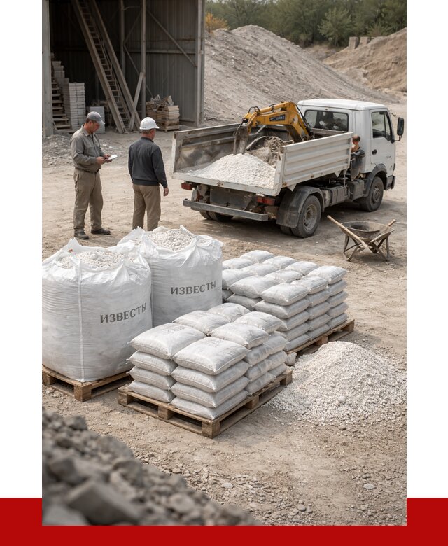 Известь строительная в Кисловодске с доставкой от 4491 р. | ПРОНЕРУДКсл