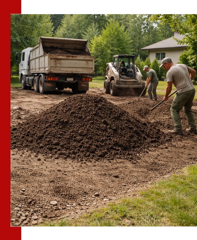 Доставка и укладка грунта для газона в Кисловодске