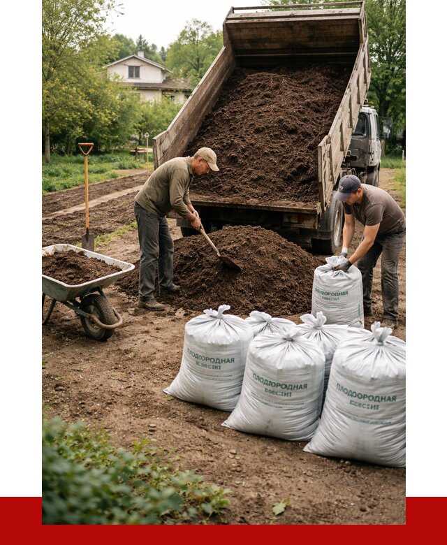 Плодородная смесь в Кисловодске от 4491 р./куб с доставкой | ПРОНЕРУДКсл