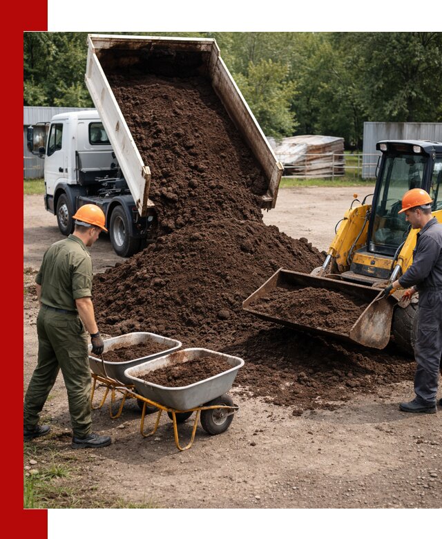 Доставка торфо-земляной смеси в Кисловодске для огорода и ландшафта