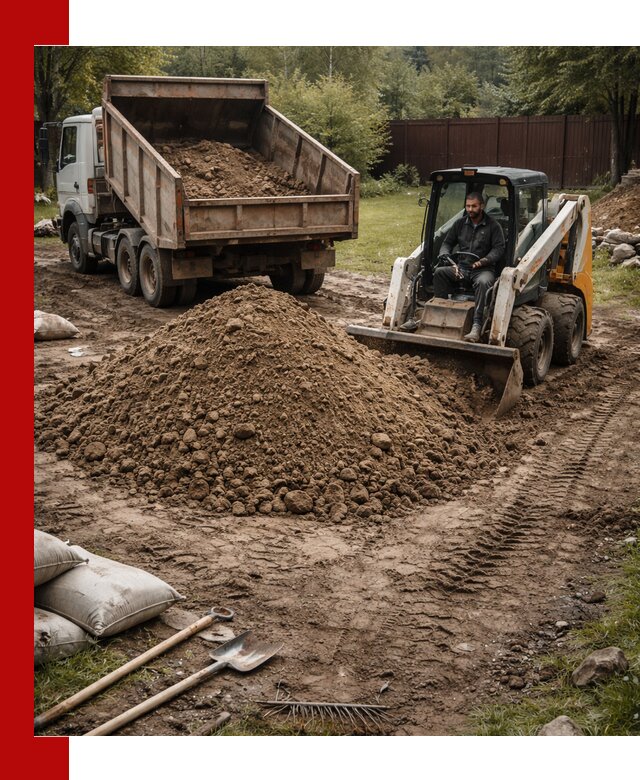 Суглинок для планировки участков в Кисловодске с доставкой и выгрузкой