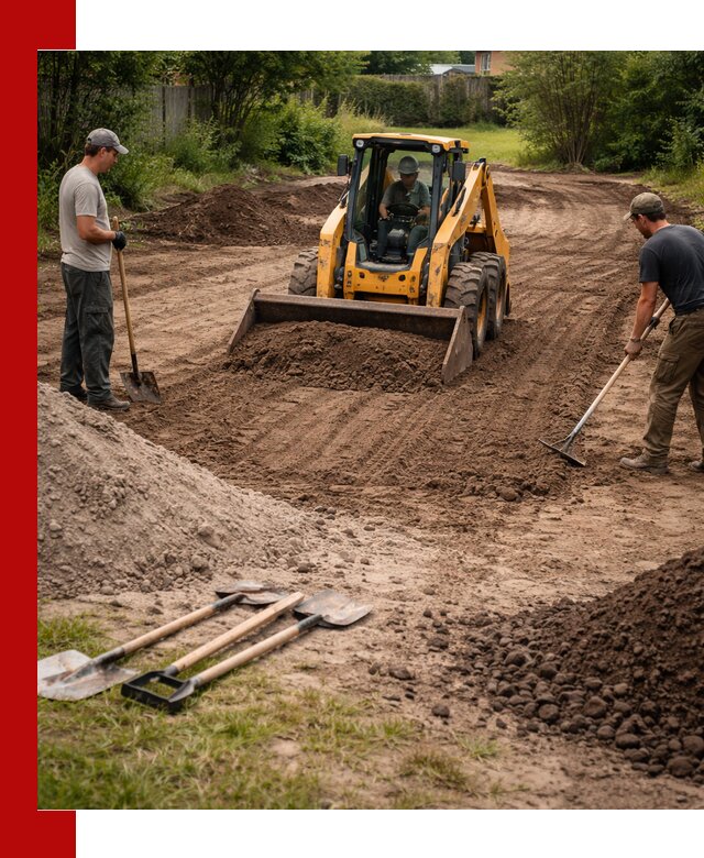 Планировка участка грунтом с вывозом и доставкой в Кисловодске