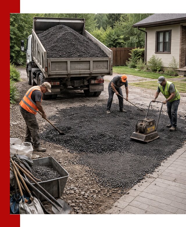 Асфальтовая крошка для двора с доставкой в Кисловодске